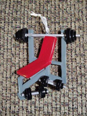 Weight Lifter Fitness Sport Personalized Christmas Tree Ornament